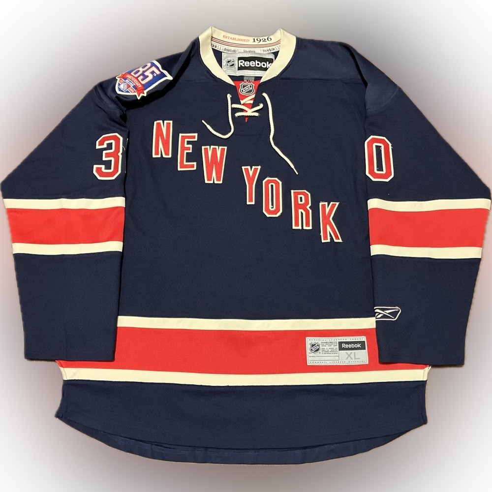 New York Rangers Henrik Lundqvist Heritage Alt Reebok NHL Hockey Jersey Size XL